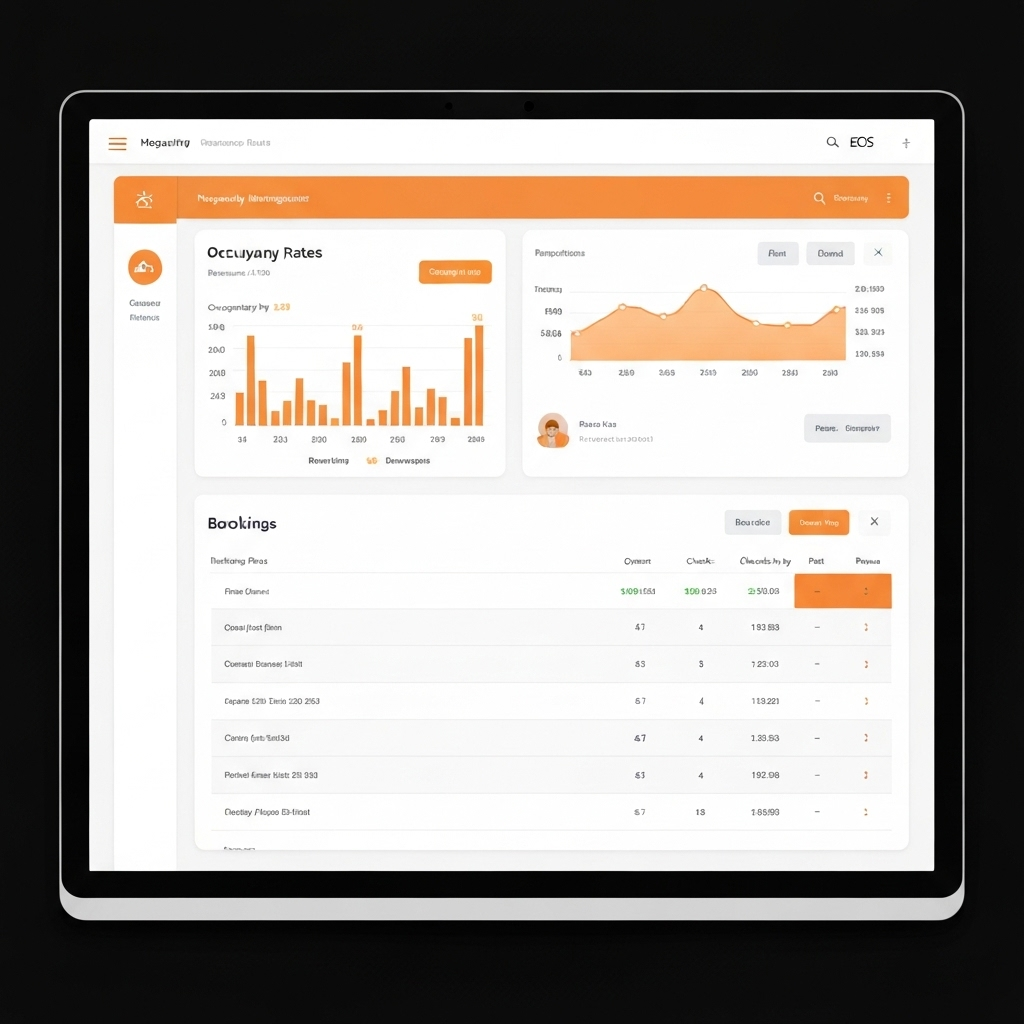 SunPMS front desk dashboard